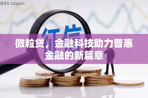 涞水微粒贷，金融科技助力普惠金融的新篇章