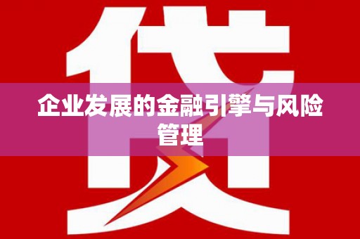 从江企业发展的金融引擎与风险管理