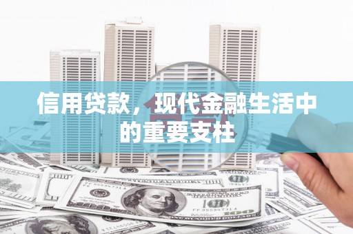 锡林郭勒信用贷款，现代金融生活中的重要支柱
