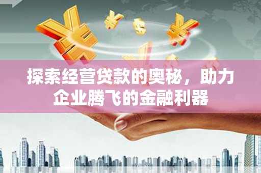 永年探索经营贷款的奥秘，助力企业腾飞的金融利器