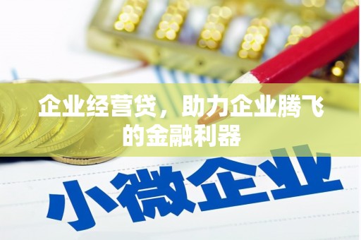通江企业经营贷，助力企业腾飞的金融利器