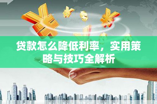洛扎贷款怎么降低利率，实用策略与技巧全解析