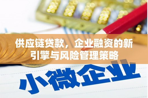 金阳供应链贷款，企业融资的新引擎与风险管理策略