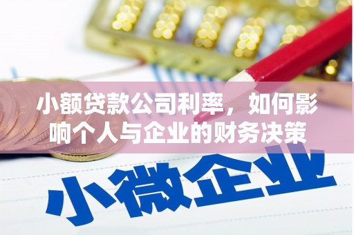 乌什小额贷款公司利率，如何影响个人与企业的财务决策