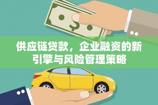 美浓供应链贷款，企业融资的新引擎与风险管理策略