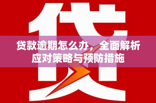 崇州贷款逾期怎么办，全面解析应对策略与预防措施
