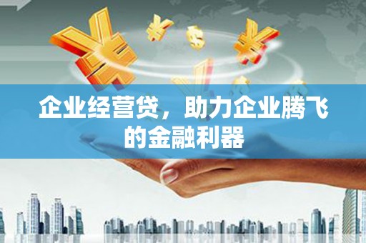 镇江企业经营贷，助力企业腾飞的金融利器