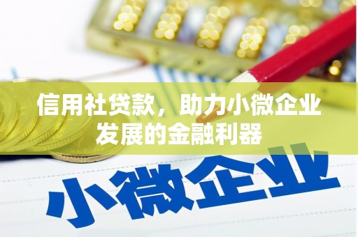 大兴信用社贷款，助力小微企业发展的金融利器