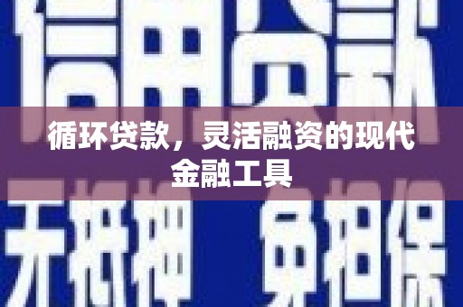晋州循环贷款，灵活融资的现代金融工具