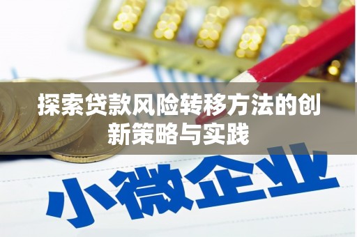 纳雍探索贷款风险转移方法的创新策略与实践